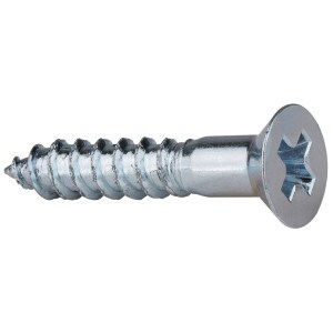 Main product image for #4 x 5/8" Flat Head Wood Screw Zinc - 100 Pcs. 081-3220